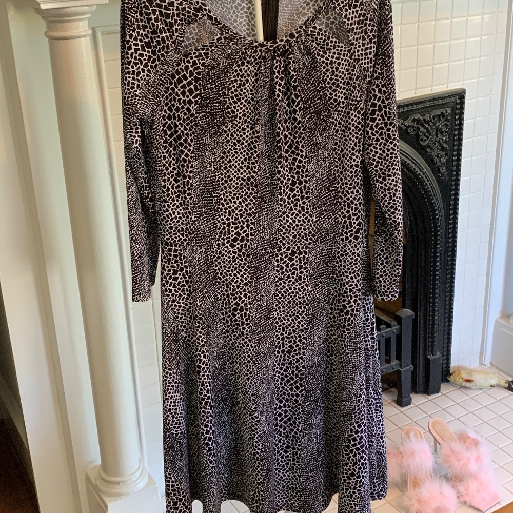 Michael Kors leopard rayon and spandex dress. Worn‎ a few tines. 120 retail
